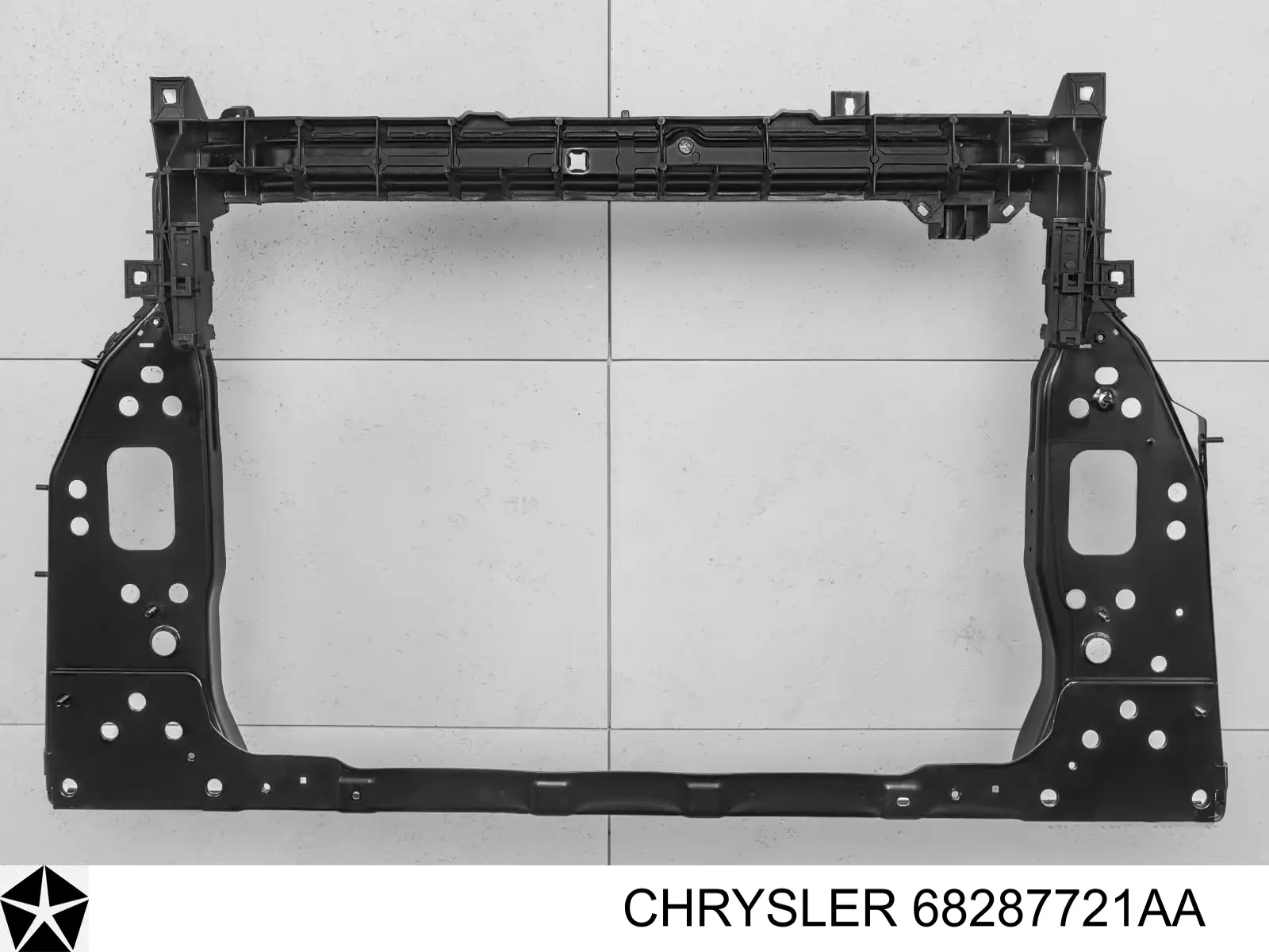 Soporte de radiador completo (panel de montaje para foco) para Jeep RENEGADE (BU, B1)