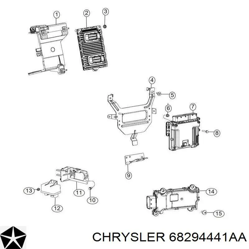 68294441AA Chrysler modulo de control electronico (ecu)