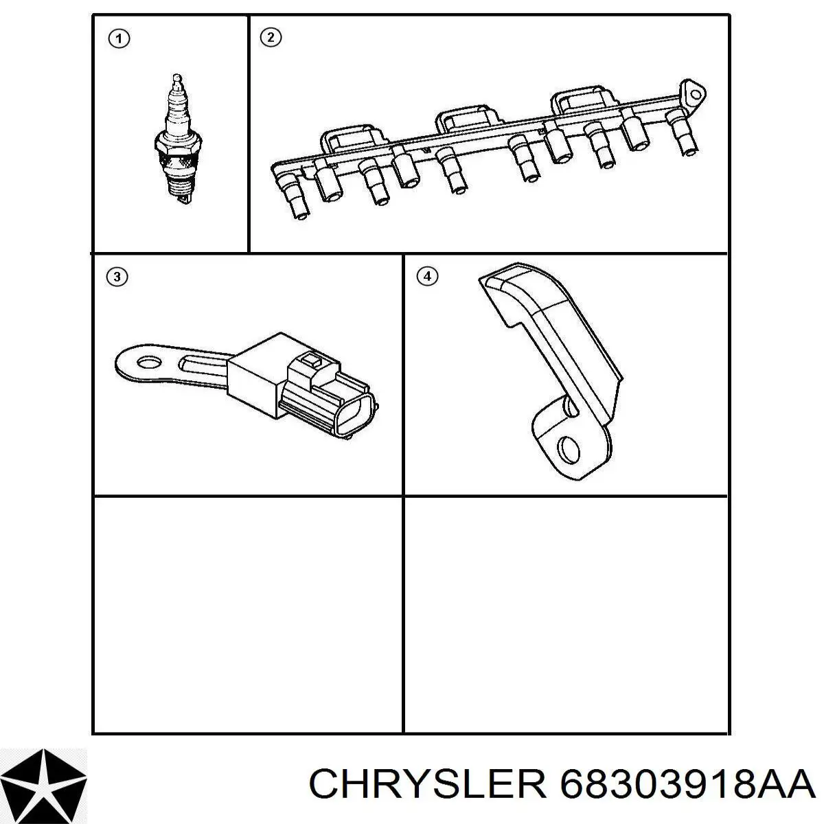 68303918AA Chrysler bujía de encendido