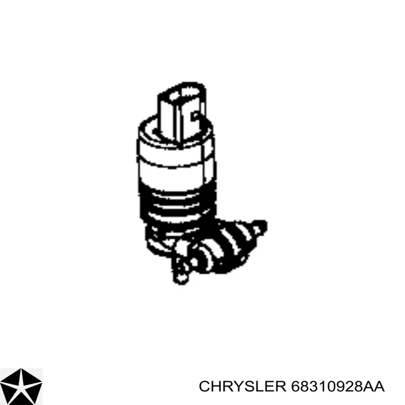 Comprar K68310928AA Fiat/Alfa/Lancia Bomba de agua limpiaparabrisas, delantera