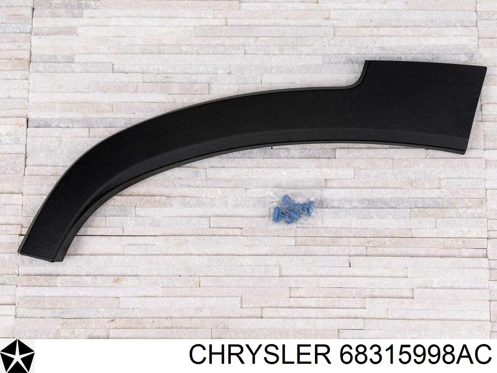 68315998AC Chrysler revestimiento de la puerta trasera derecha