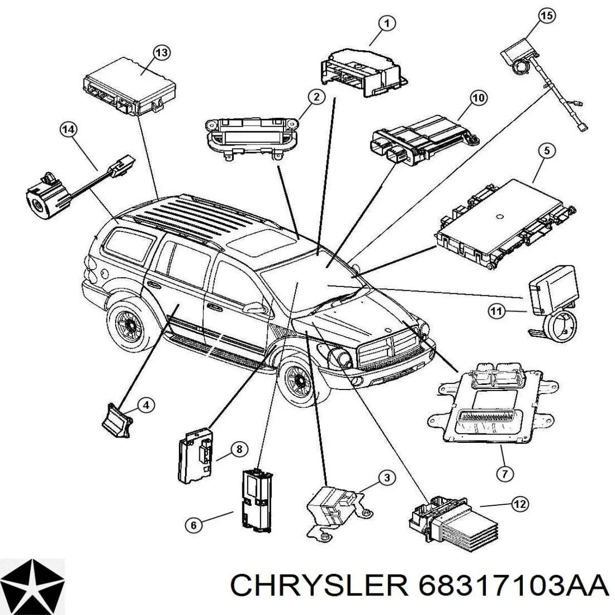 Resistencia del motor del ventilador del aire acondicionado Chrysler 68317103AA precio, desde 43,75 EUR