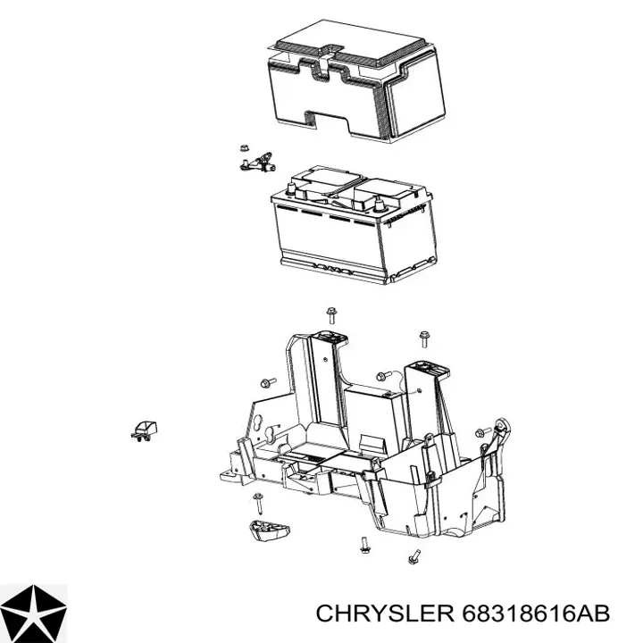 Comprar 68318616AB Chrysler Brazo inferior izquierdo de la suspensión delantera