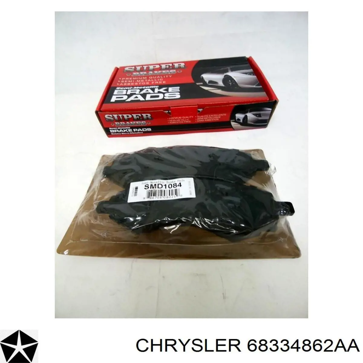 68334862AA Chrysler pastillas de freno delanteras