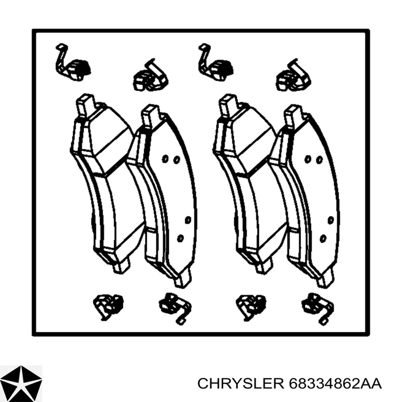 Pastillas freno delanteras Chrysler 68334862AA precio, desde 52,45 EUR