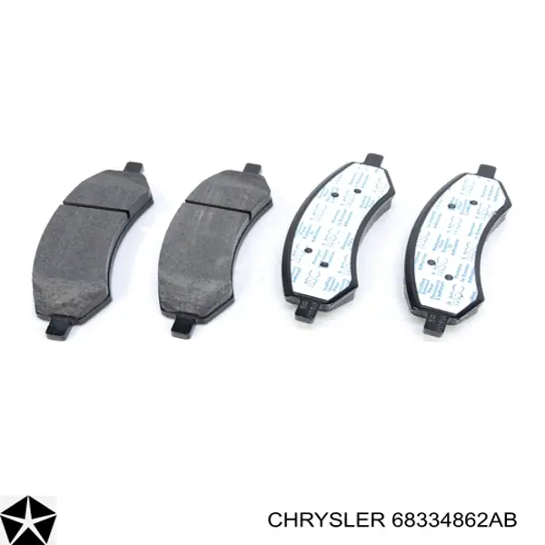 Pastillas freno delanteras Chrysler 68334862AB precio, desde 52,45 EUR