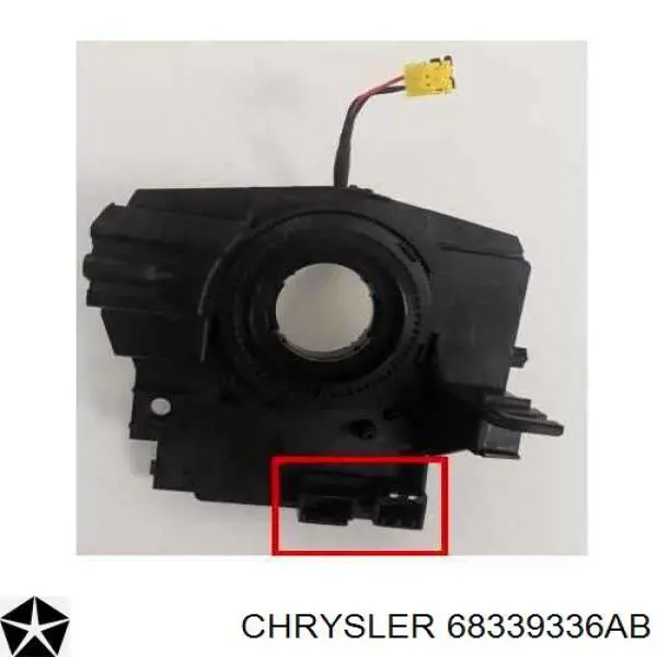 68339336AB Chrysler anillo de airbag