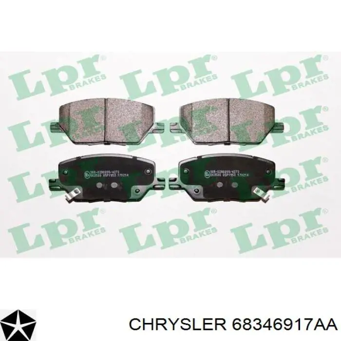 Comprar 68346917AA Chrysler Pastillas delanteras de freno