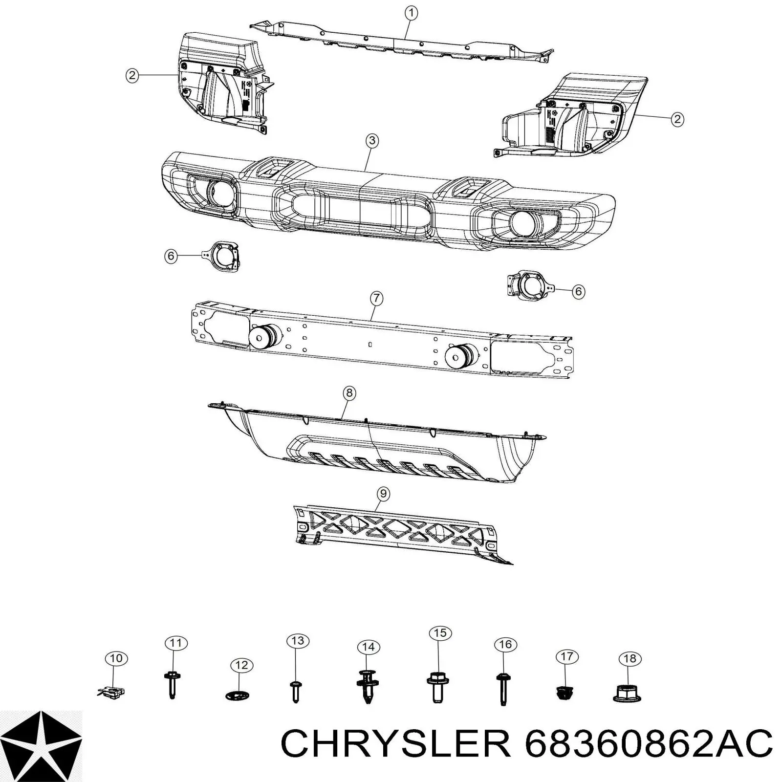  Chrysler 68360862AC precio, desde  