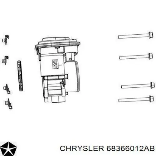 68366012AB Chrysler cuerpo de mariposa completo