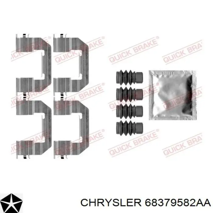  68379582AA Chrysler pastillas de freno delanteras