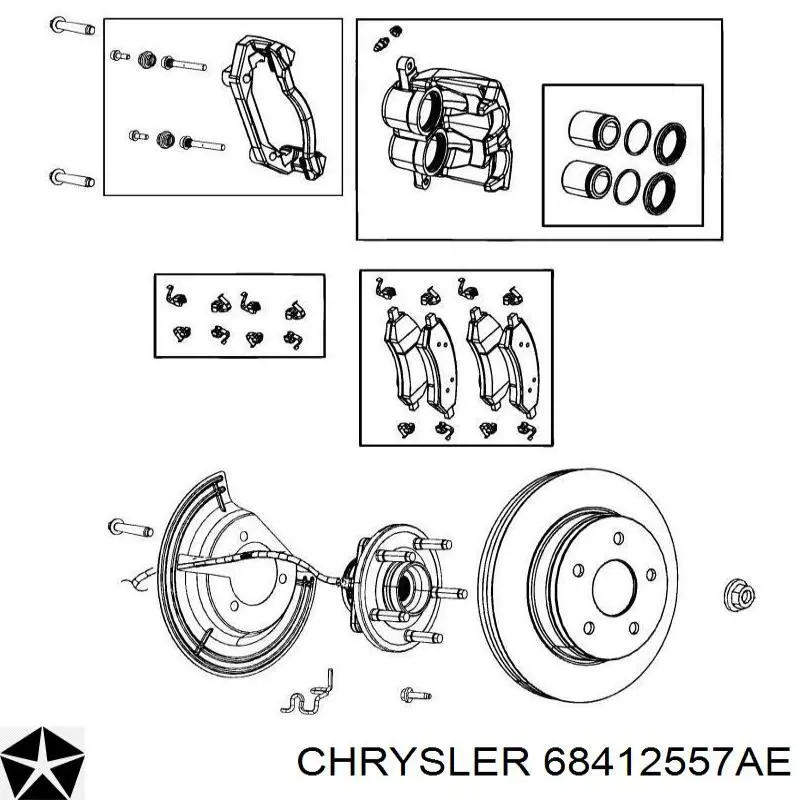 Comprar 68520814AC Chrysler Pastillas delanteras de freno