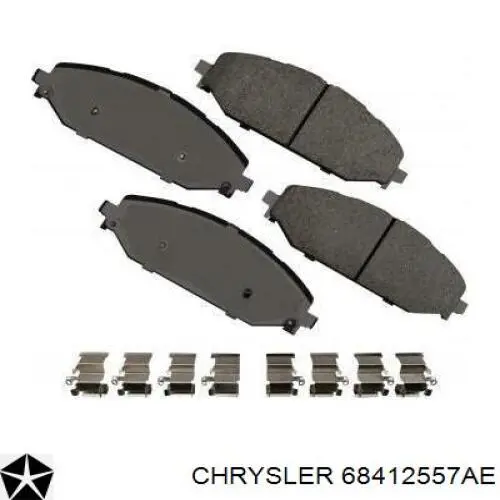 68520814AC Chrysler Pastillas delanteras