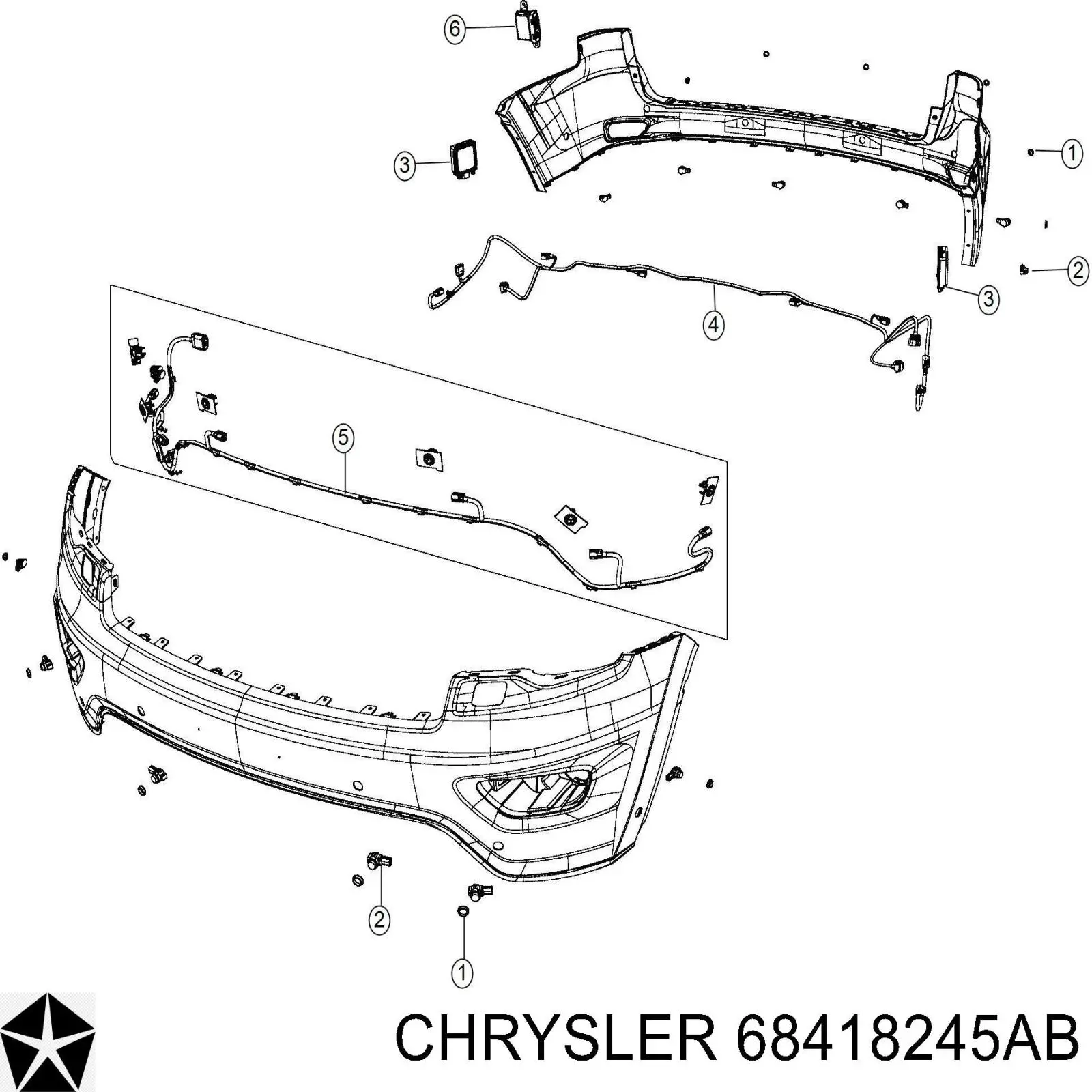 Sensor de ángulo muerto trasero Chrysler 68265570AF precio, desde 95,83 EUR