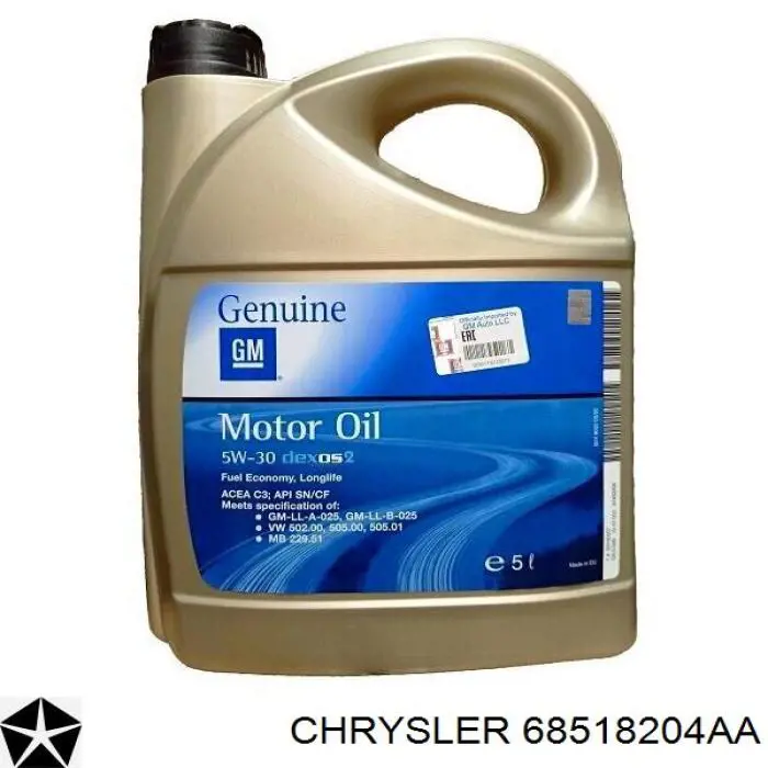 Aceite motor Chrysler 68518204AA precio, desde 13,02 EUR