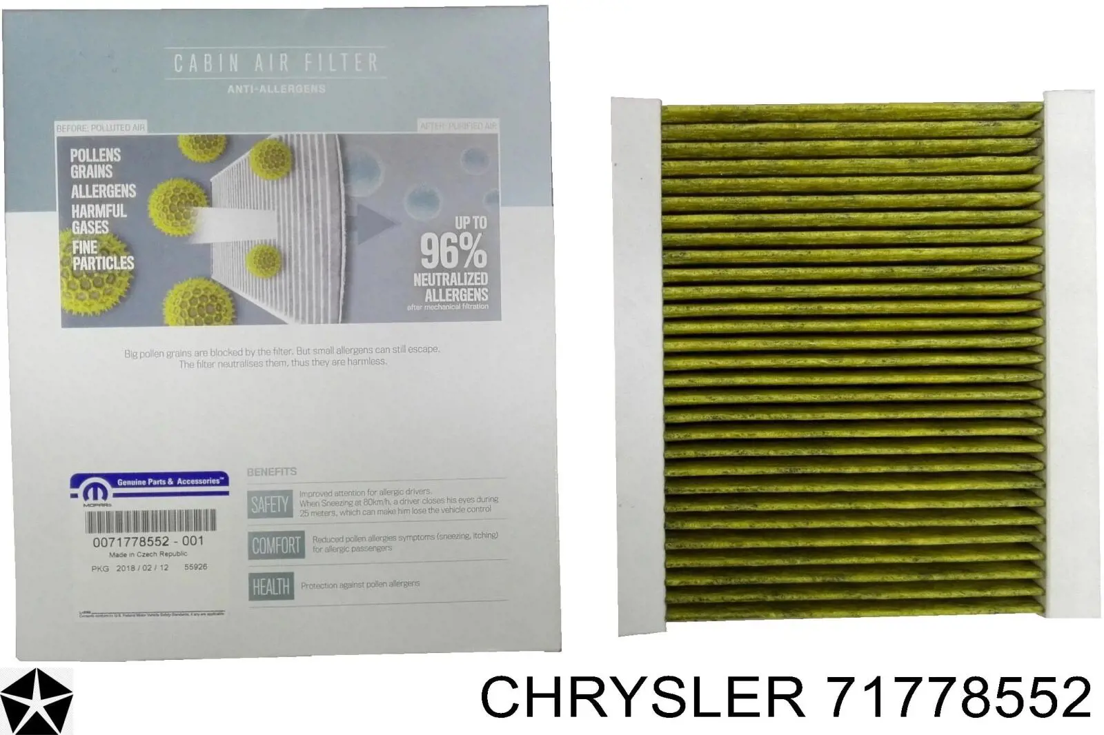 71778552 Chrysler Filtro antipolen