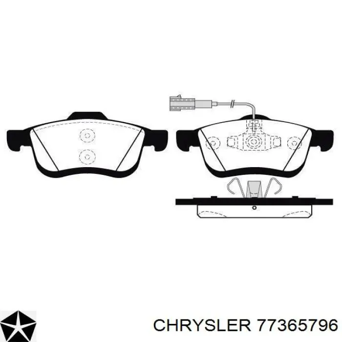 Pastillas freno delanteras Chrysler 77365796 precio, desde 28,90 EUR