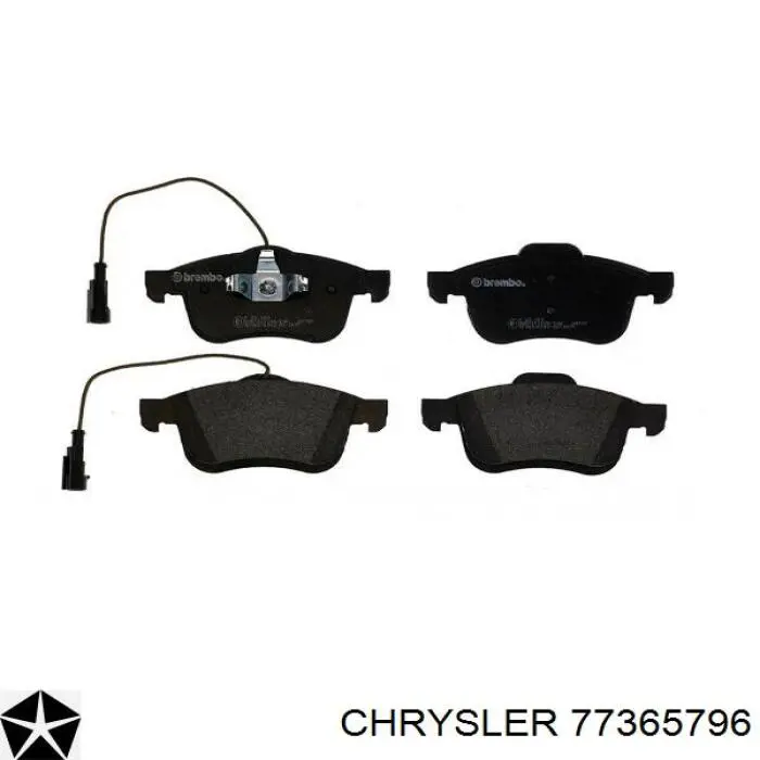 77365796 Chrysler Pastillas delanteras