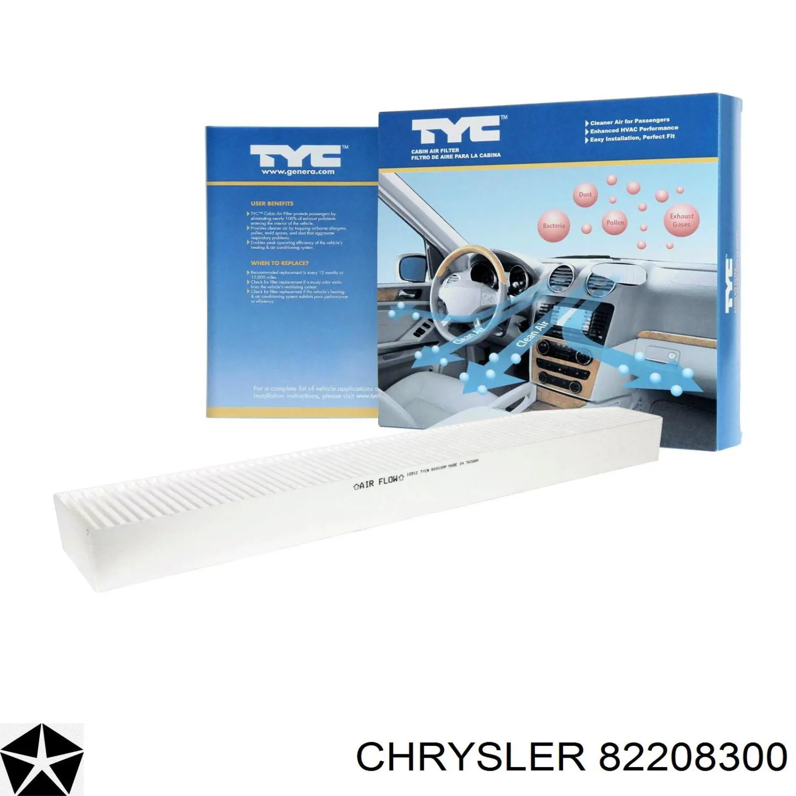 Comprar 82208300 Chrysler Filtro de aire del habitáculo