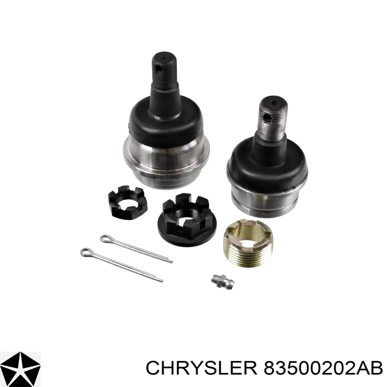 83500202AB Chrysler cojinete de bolas inferior + superior, juego