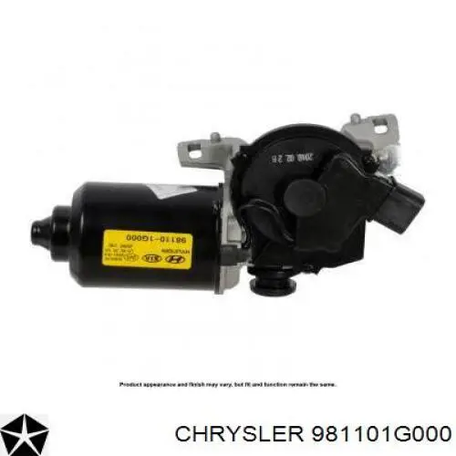 981101G000 Chrysler motor del limpiaparabrisas del parabrisas