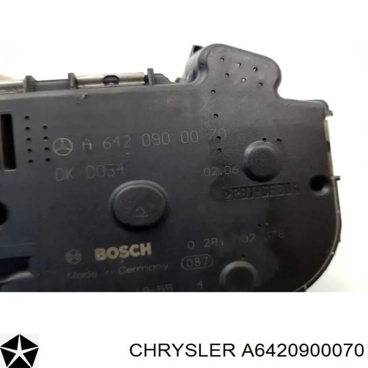 Comprar A6420900070 Chrysler Cuerpo de mariposa