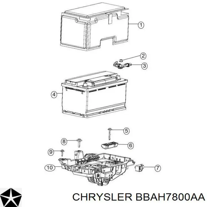 Comprar BBAH7800AA Chrysler Batería de coche