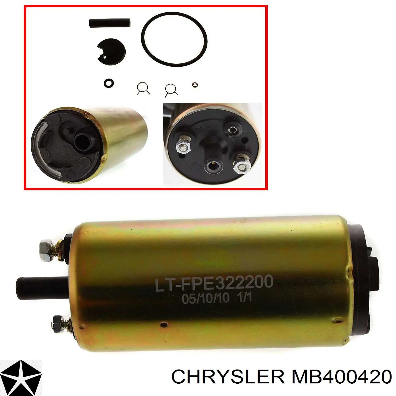 MB400420 Chrysler bomba de combustible eléctrica sumergible