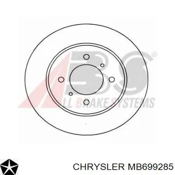 MB699285 Chrysler disco de freno delantero