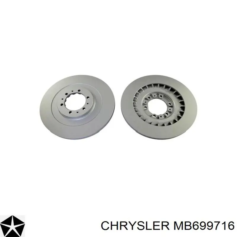 MB699716 Chrysler freno de disco delantero