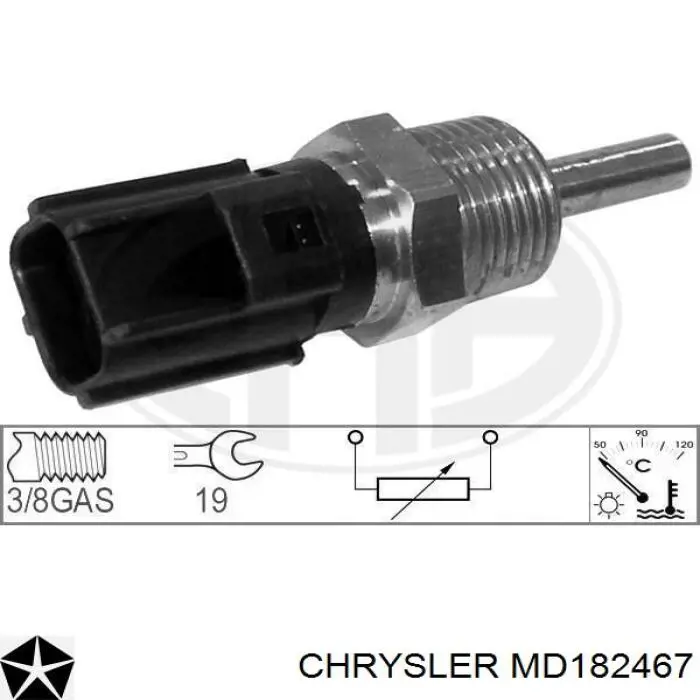 MD182467 Chrysler sensor de temperatura