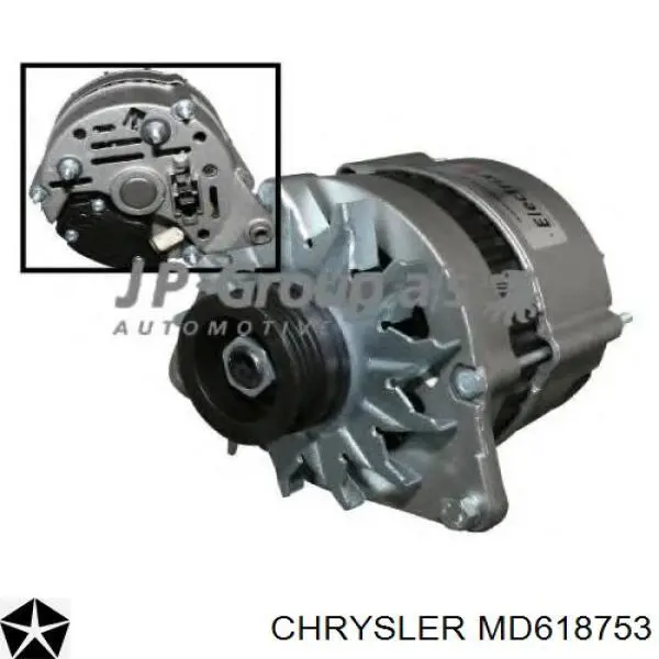 MD618753 Chrysler polea alternador