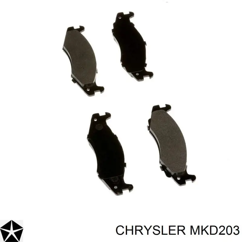 Pastillas de freno MKD203 Chrysler