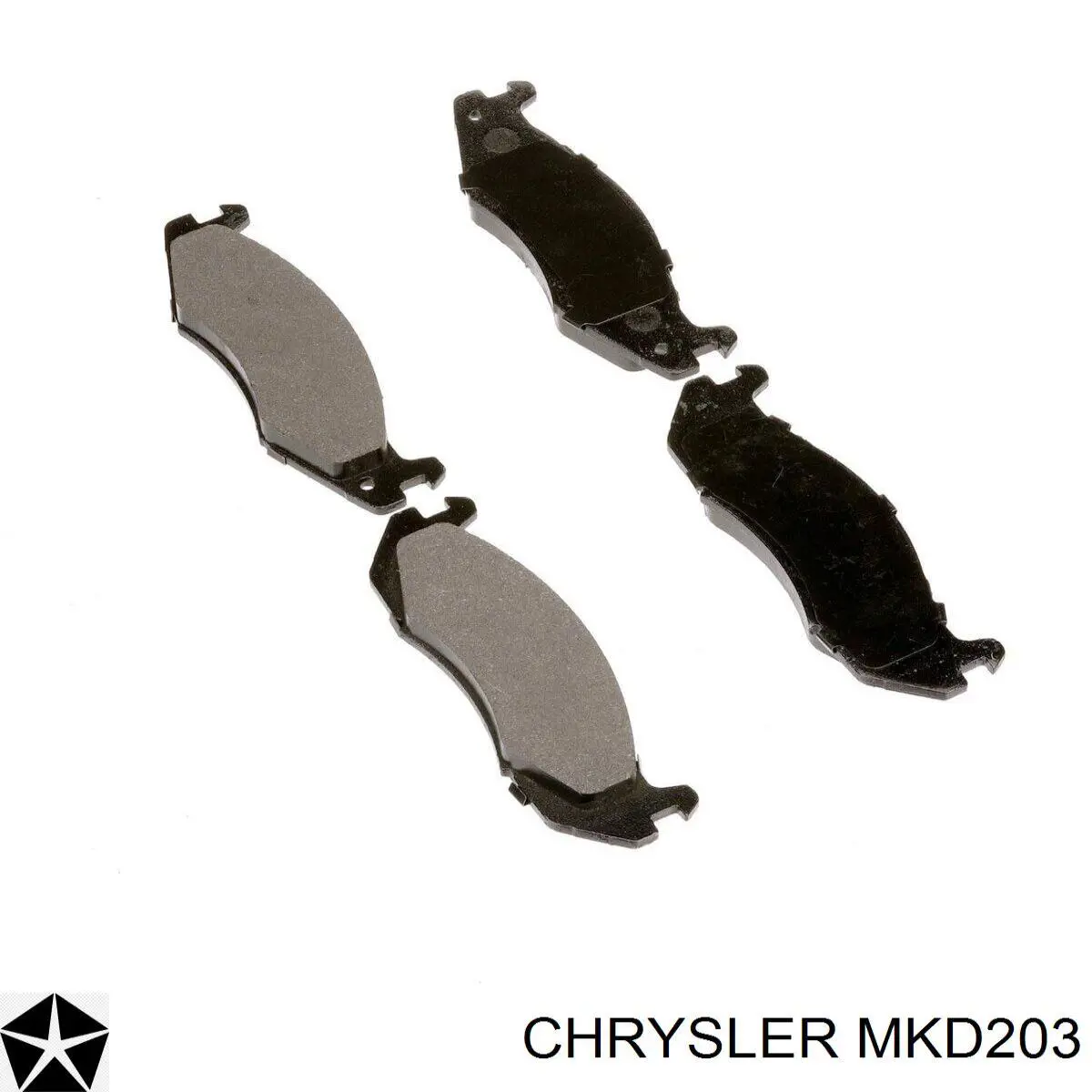 Pastillas de freno delanteras Chrysler MKD203