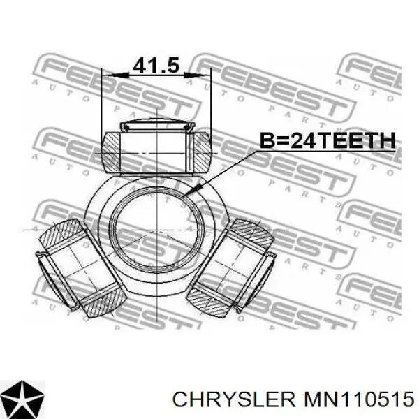 MN110515 Chrysler junta homocinética interior delantera derecha