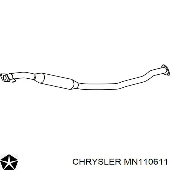 MN110611 Chrysler silenciador del medio