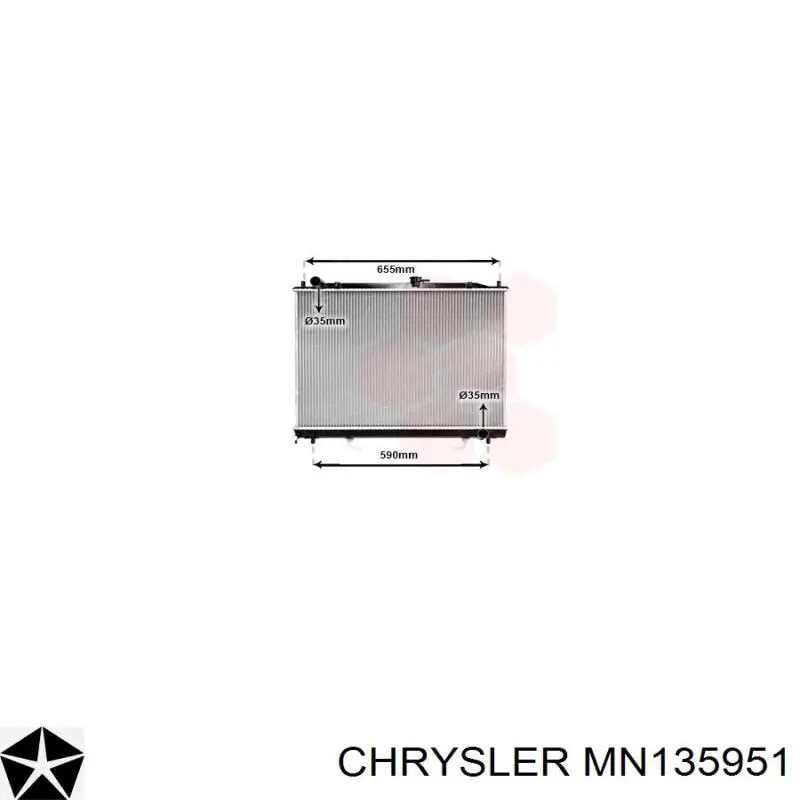 MN135951 Chrysler radiador