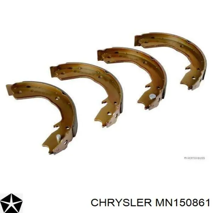 MN150861 Chrysler juego de zapatas de frenos, freno de estacionamiento