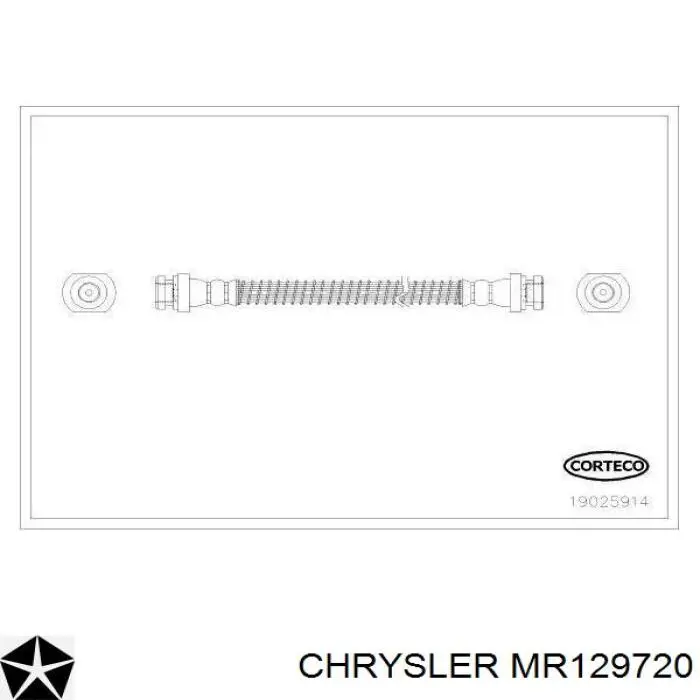 MR129720 Chrysler latiguillo de freno delantero