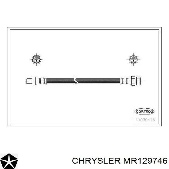 MR129746 Chrysler latiguillo de freno delantero