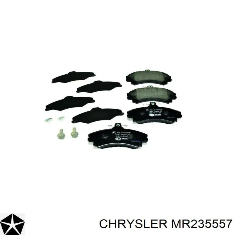 MR235557 Chrysler pastillas de freno delanteras