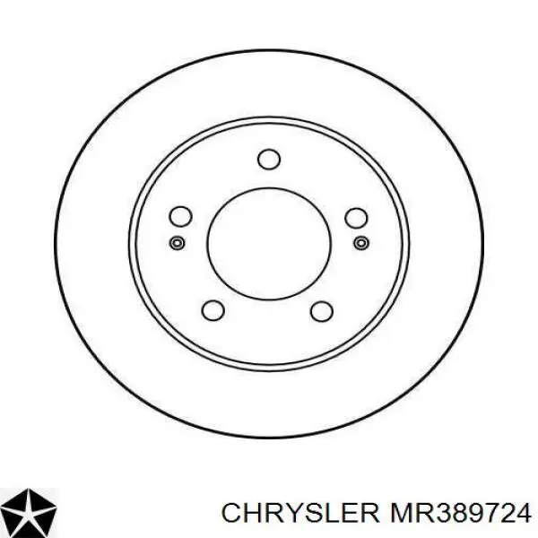MR389724 Chrysler disco de freno delantero
