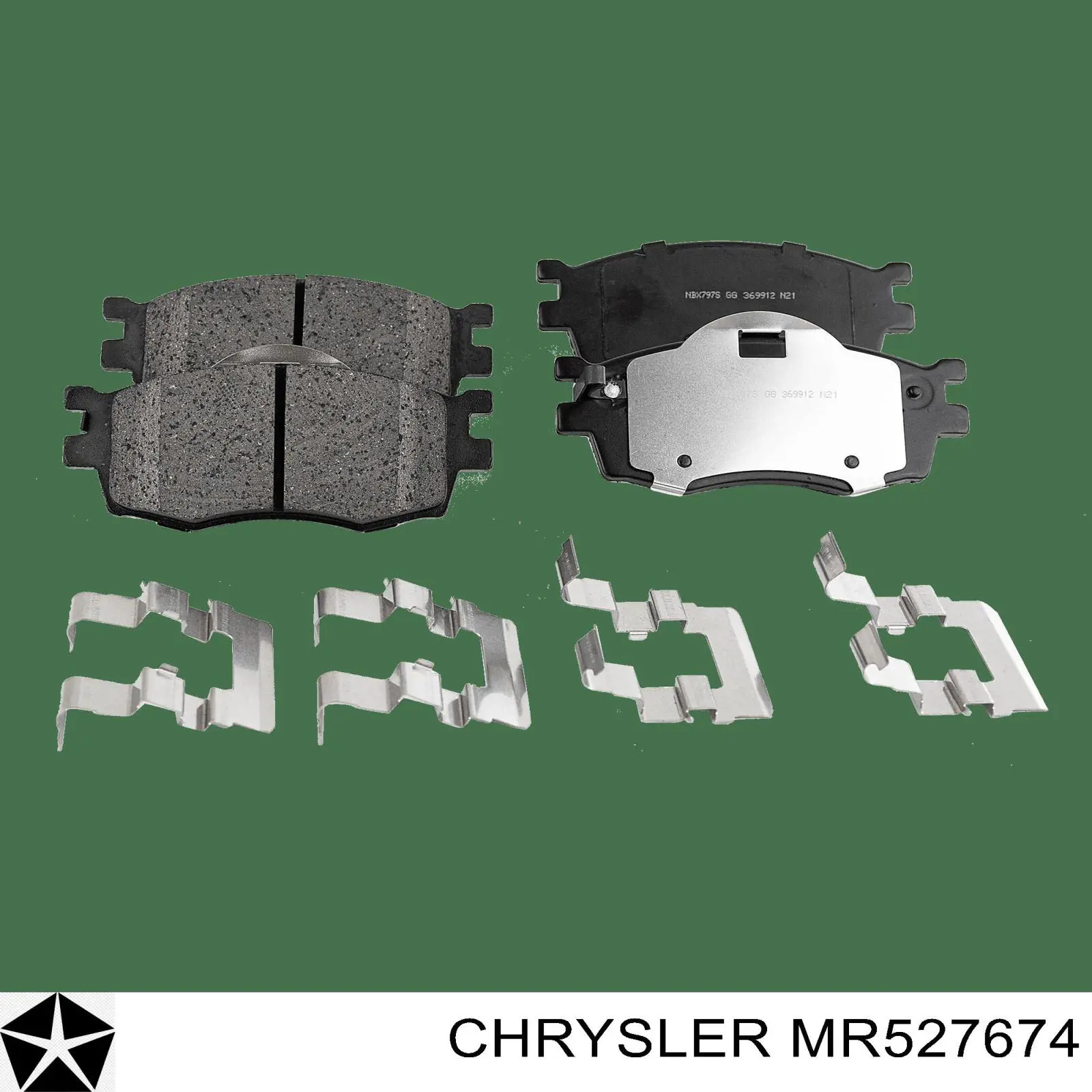 MR527674 Chrysler pastillas de freno delanteras