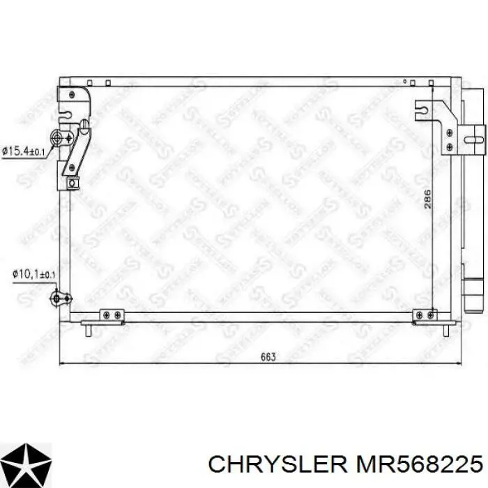 MR568225 Chrysler condensador aire acondicionado