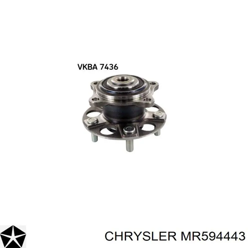 MR594443 Chrysler cubo de rueda trasero