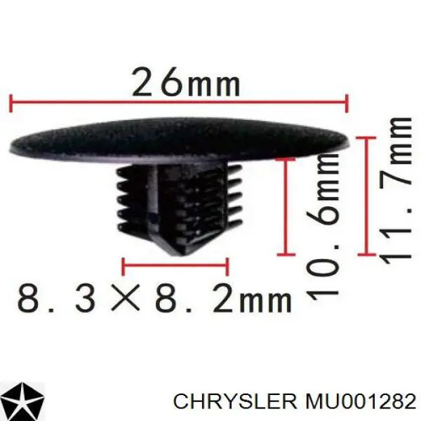 MU001282 Chrysler piston (clip De Una Campana Calefactora)