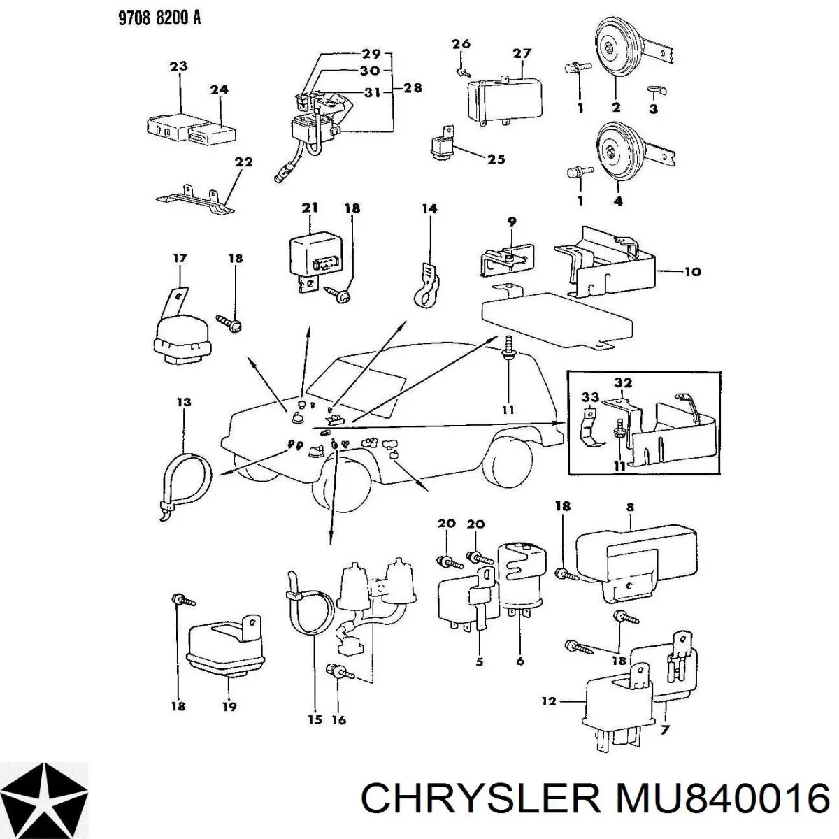 MU840016 Chrysler fusible