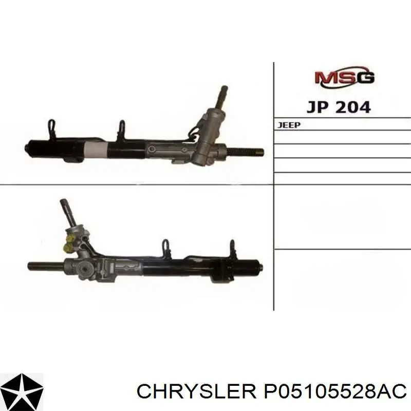 P05105528AC Chrysler cremallera de dirección