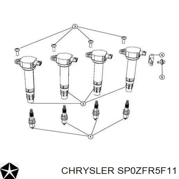 Comprar SP0ZFR5F11 Chrysler Bujía de encendido