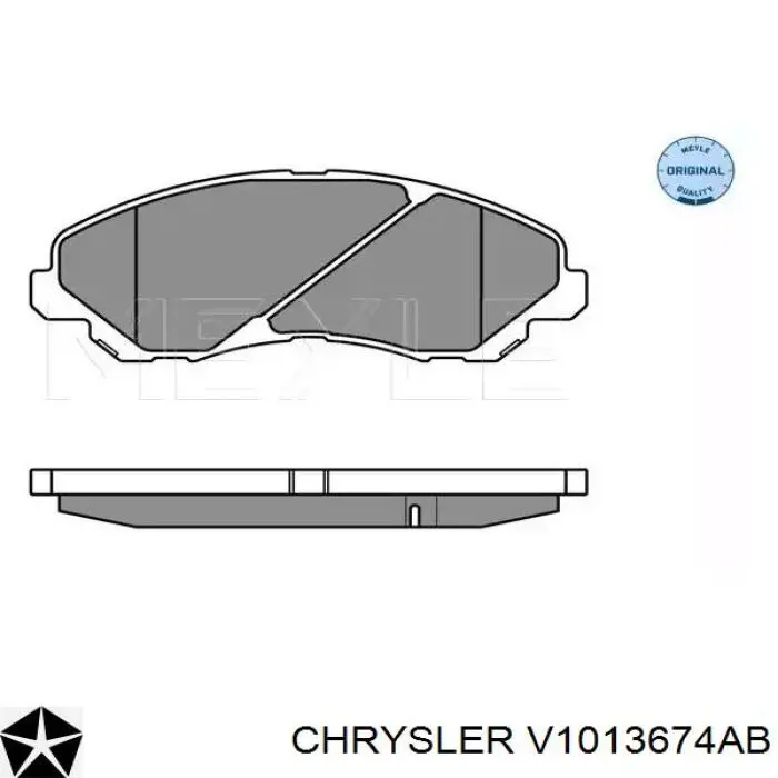 V1013674AB Chrysler pastillas de freno delanteras